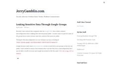 Desktop Screenshot of jerrygamblin.com